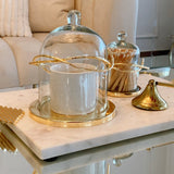 Luna Metal Gold Dome Candle Holder