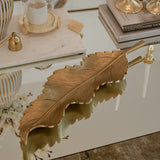 Geneva Gold Large Feather Leaf Tray