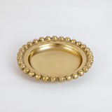 Ritz Small Gold Metal Tray with Detailed Trim