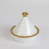 Romi White and Gold Small Tagine