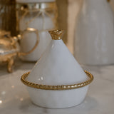 Romi White and Gold Small Tagine