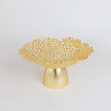 l'Or Textured Footed Gold Bowl