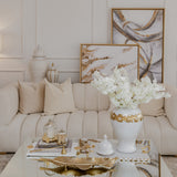 Geneva Gold Large Feather Leaf Tray